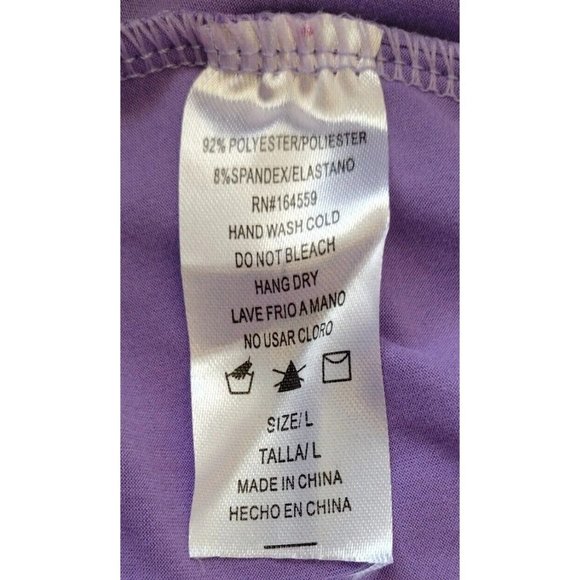 Leggings Depot Womens Large Lilac With Pockets - Picture 4 of 6